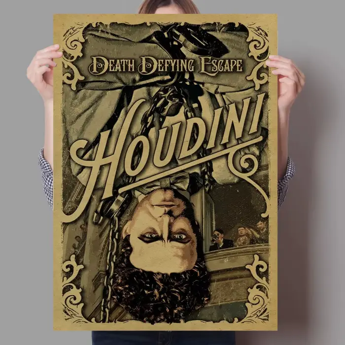 Affiche Vintage Harry Houdini