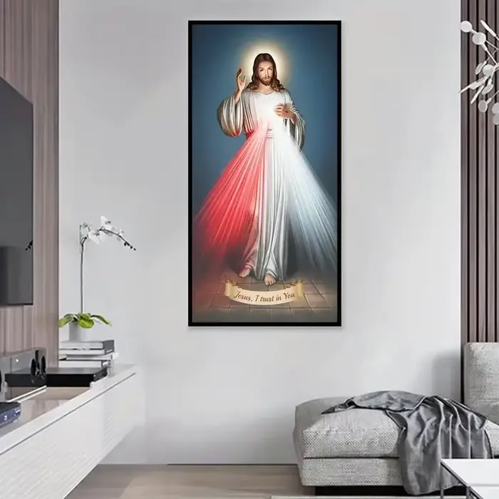 Toile de Peinture de la Religion Chrétienne, 1 Pièce, Art Mural, Affiche de Décoration de Chambre, S