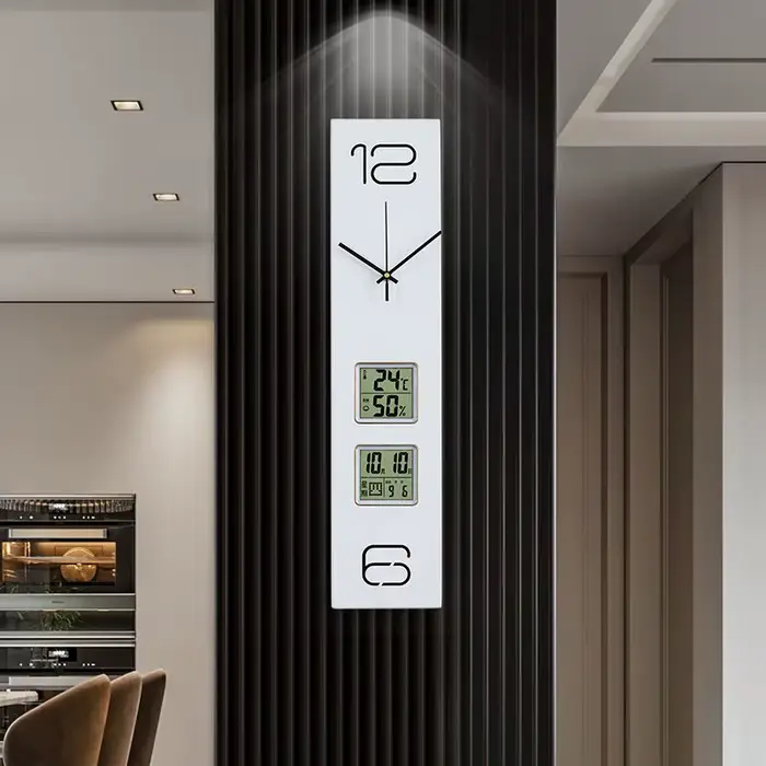 Grande horloge murale Design moderne bois