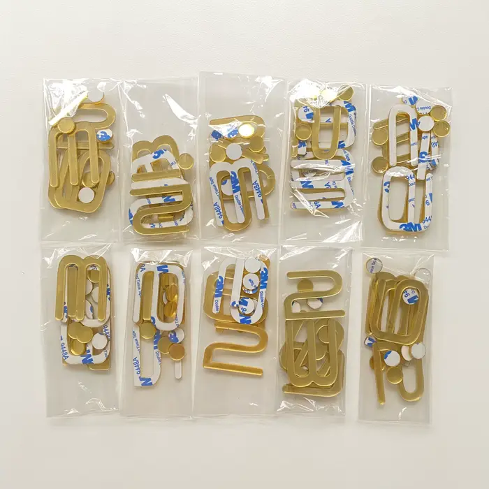 Chiffres d'horloge 3CM avec adhésif 3M au dos