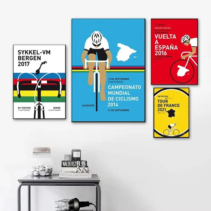 Affiche de tournée de cyclisme universelle de sport de France