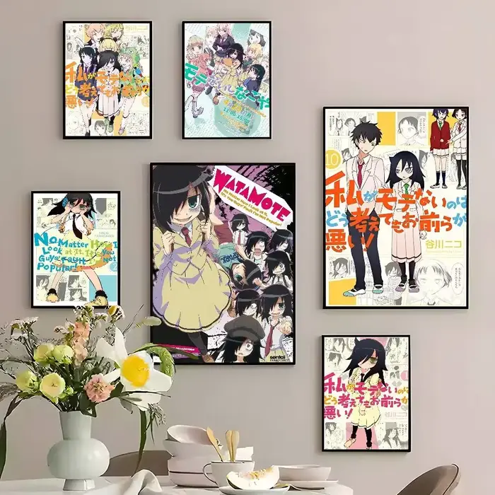 Affiche autocollante Anime w-watamote kuroki Tomoko