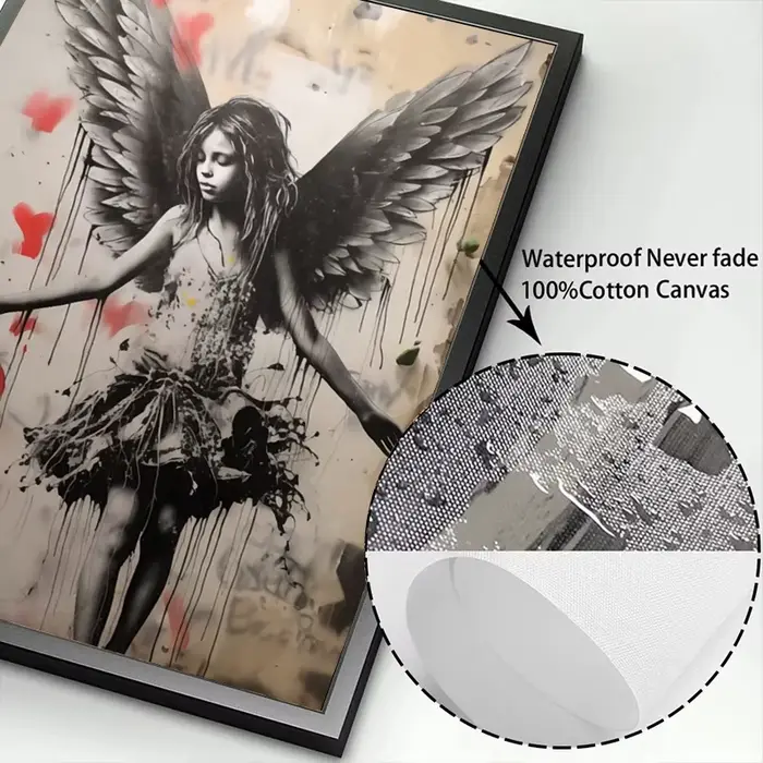 Pop Street Graffiti Art mural Banksy garçon fille avec ballon sur toile affiches et imprimés peinture pour salon décor à la maison cadeaux