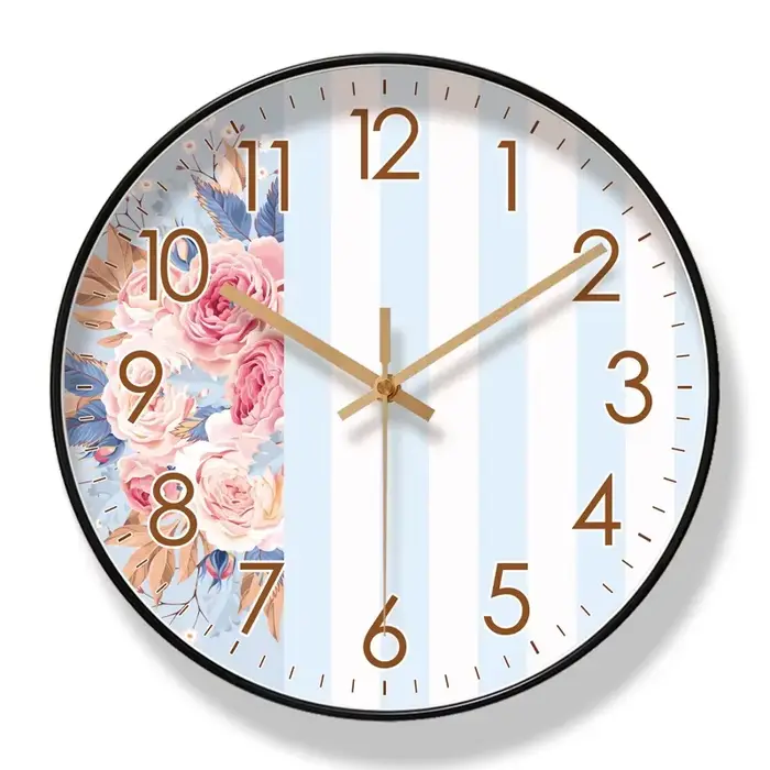 Horloge murale tournesol pour salon