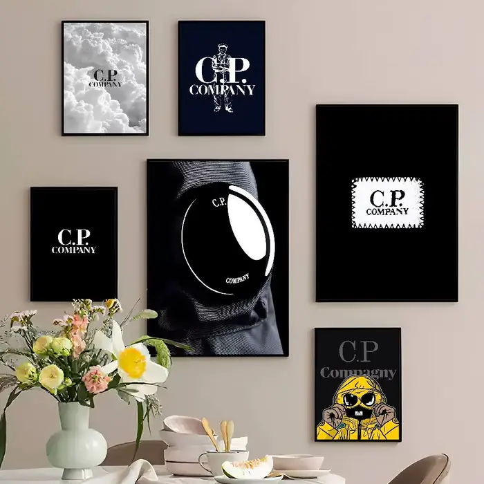 Affiches vintage classiques de luxe de la marque de mode C P C-Company, affiches murales de qualité HD, affiches rétro pour la décoration murale de la maison