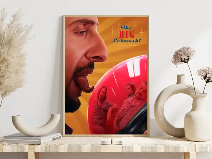 Affiches du film de comédie classique The Big Lebowski