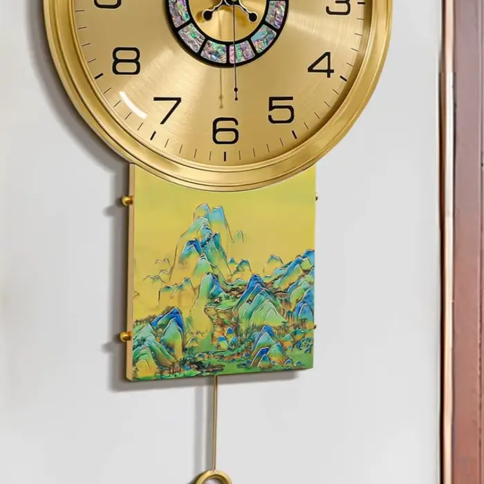 Pendule jeu horloge murale de luxe salon Unique esthétique horloge murale Style classique Orologio Da Parete décoration accessoires