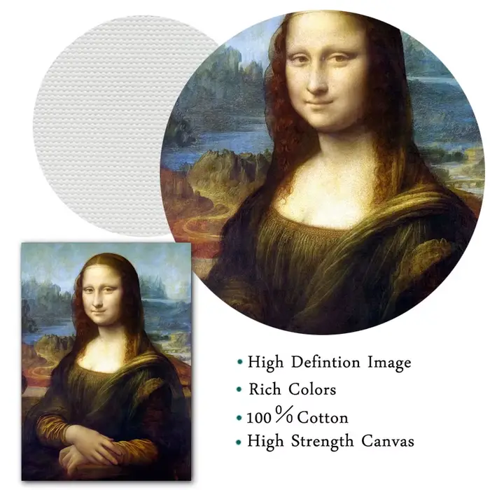 Célèbre œuvre d'art de Léonard de Vinci, La Joconde, Le Sauveur du Monde, peinture sur toile et affiche imprimée, art mural pour le salon, décoration de la maison