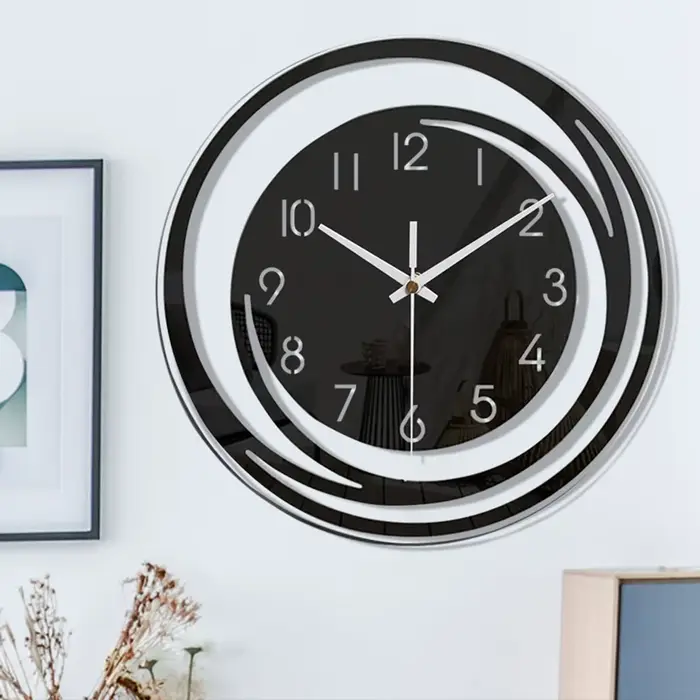 Horloge murale en acrylique de Style Simple