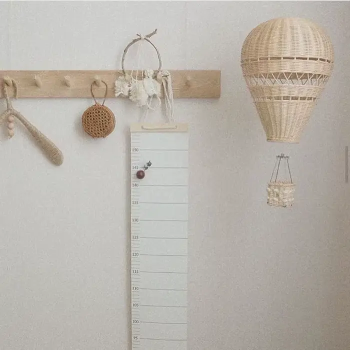 Décor de ballon à Air chaud en rotin tissé à la main