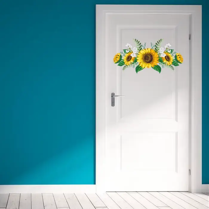 Autocollant Mural fleurs de tournesol