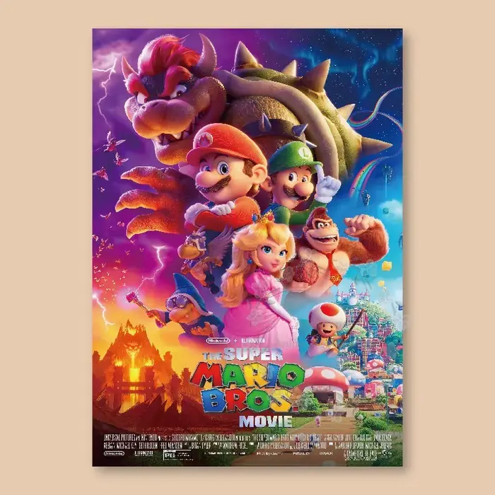 Affiche de film M-Mario Brothers Galaxy, décoration murale pour chambre à coucher, peinture murale, 
