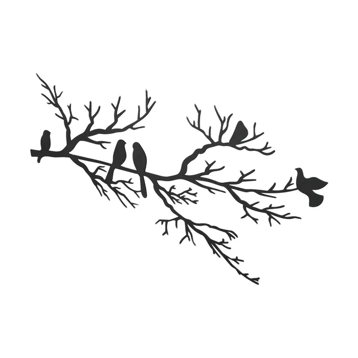 Branches d'arbres en métal