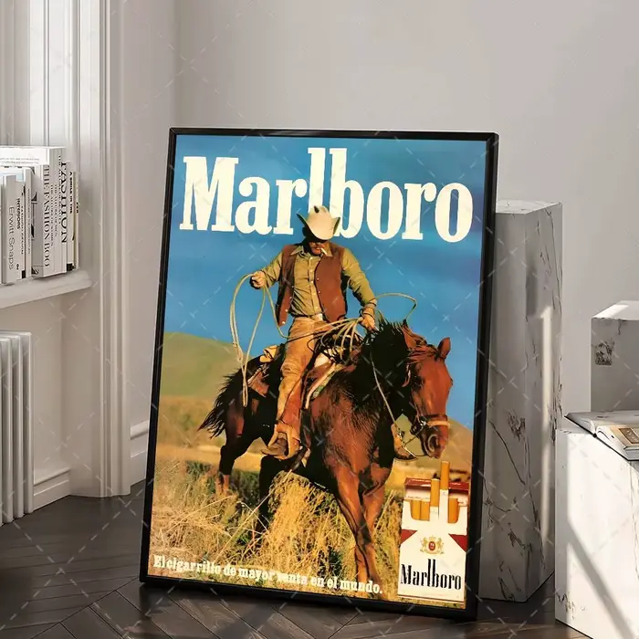 Affiche artistique M-Marlboro avec impressions, décoration pour la maison, la chambre à coucher, le 