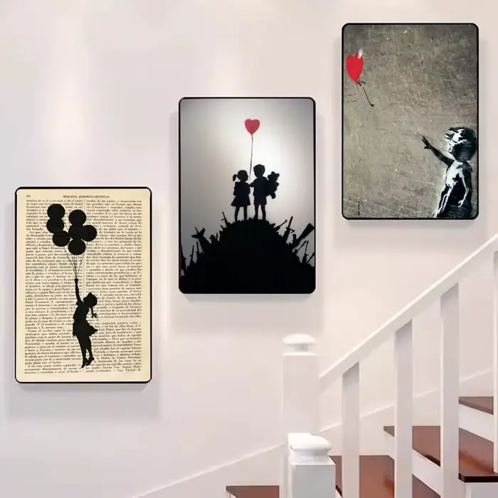 Banksy – affiche sur toile de calligraphie
