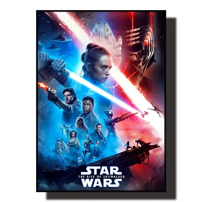 Peinture à l'huile par numéros sur toile, thème Star Wars, art mural, affiche rétro pour décoration 