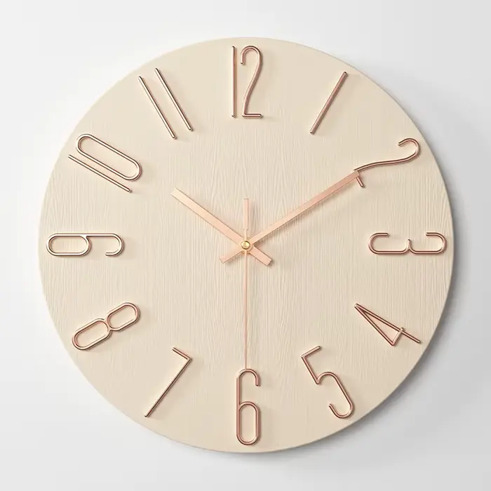 maveraWhite Relógio mural de salon Simple mural ménage élégant horloge décorative 12 pouces 30 cm
