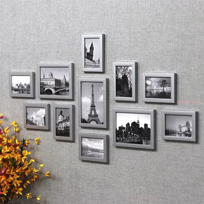 Ensemble de cadres photo d'architecture
