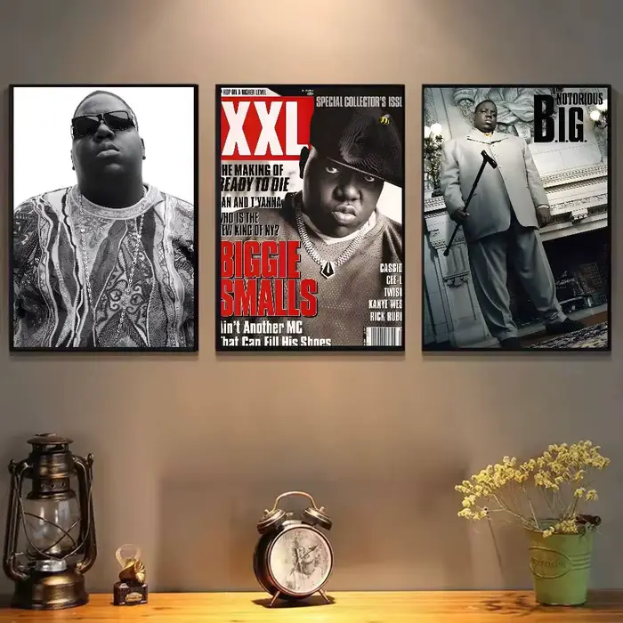 Hip-hop artiste t-le notoire B.I.G-MT chanteur affiche Art peinture