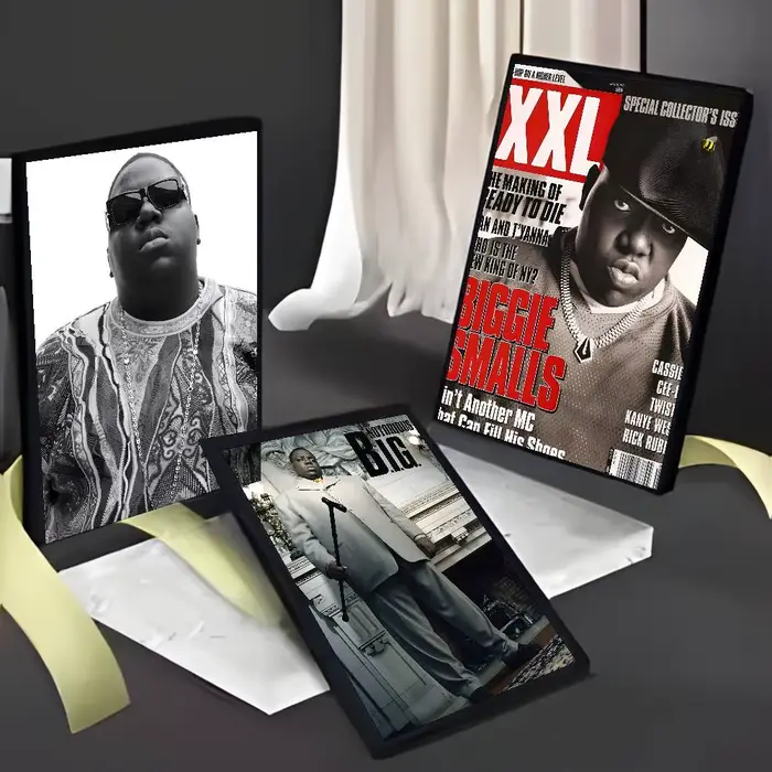 Hip-hop artiste t-le notoire B.I.G-MT chanteur affiche Art peinture