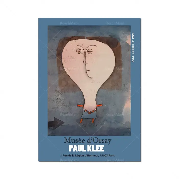 Paul Klee – peinture décorative moderne de Style abstrait classique, affiche d'exposition sur toile,