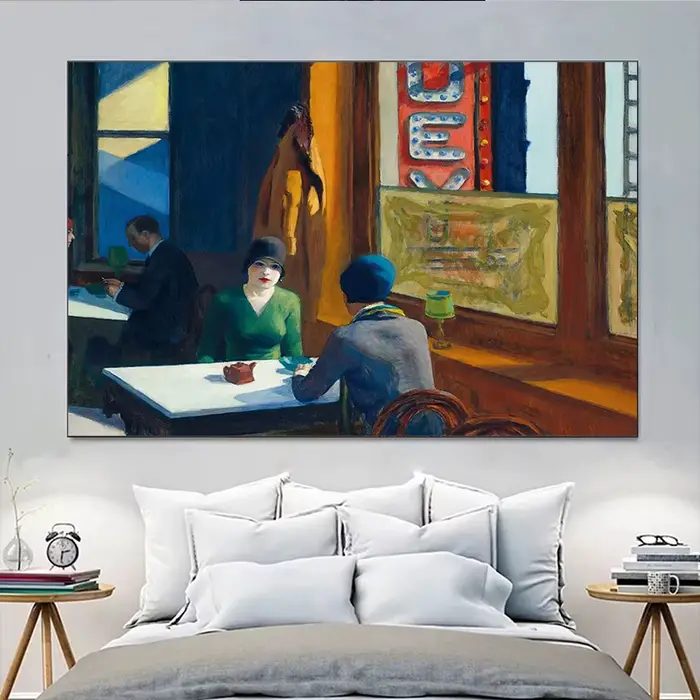 Célèbre peintre Edward Hopper exposition réalisme meubles maison musée artiste beaux affiches d'art toile peintures mur