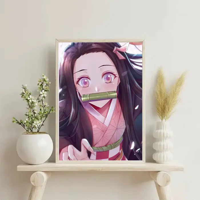 Affiches autocollantes imperméables avec personnages d'anime N-nezuko