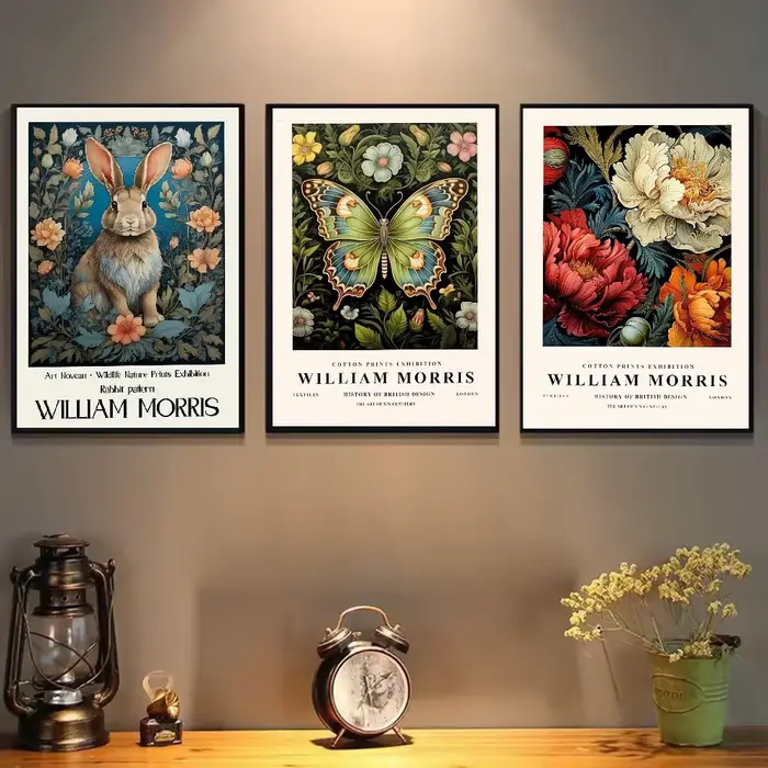 William Morris art affiche HD art mur collant étanche maison salon chambre bar décoration esthétique
