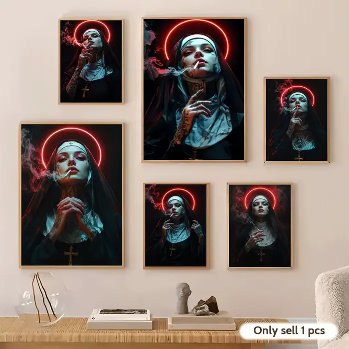 Affiche décorative religieuse tendance, autocollants muraux décoratifs, impression photo murale pour la décoration de la maison, du salon et du couloir