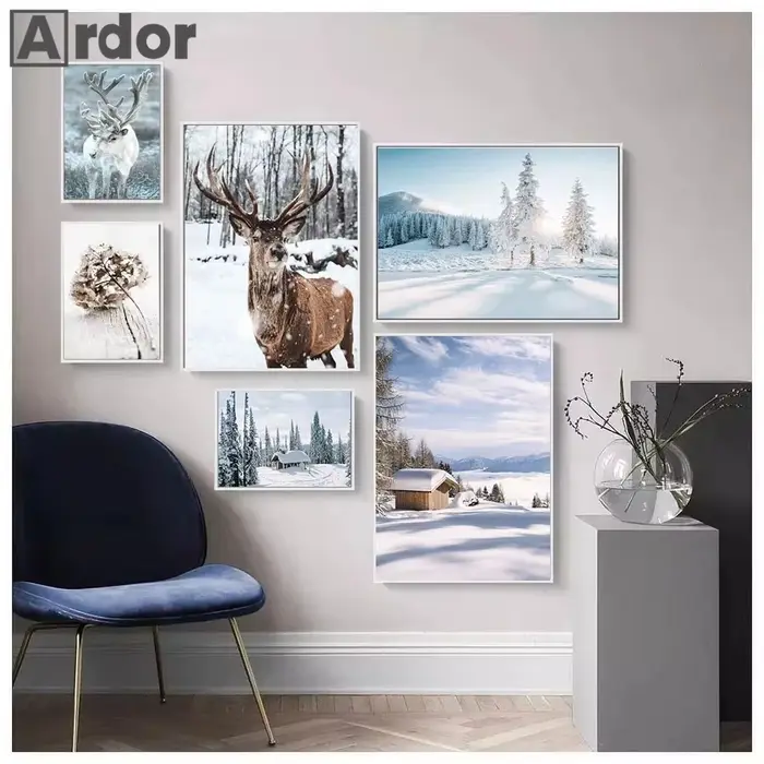 Toile d'art mural avec cerf