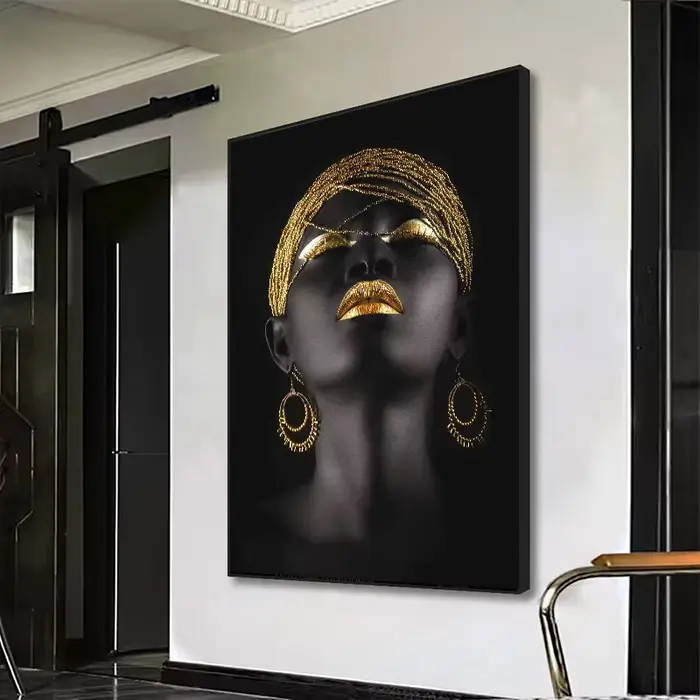 Affiches d'art mural de femme africaine et imprimés