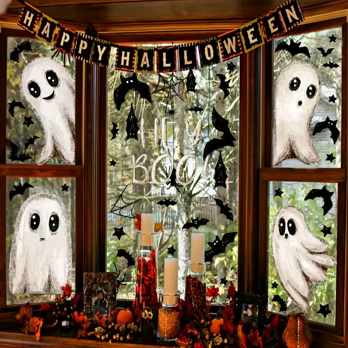 Autocollants statiques pour fenêtre d'halloween