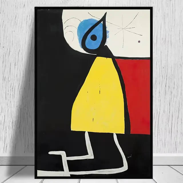 Affiches et imprimés d'art surréalisme de Joan Miro moderne, peinture sur toile, images sur le mur, 