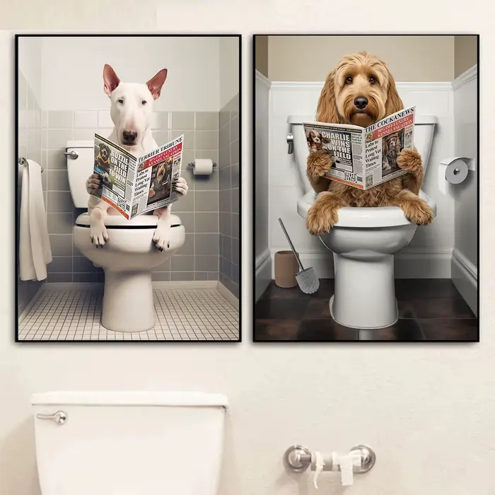 Affiche de salle de bain amusante