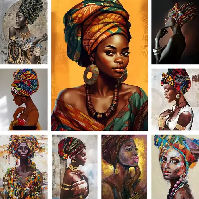 Toile de peinture de figurines abstraites