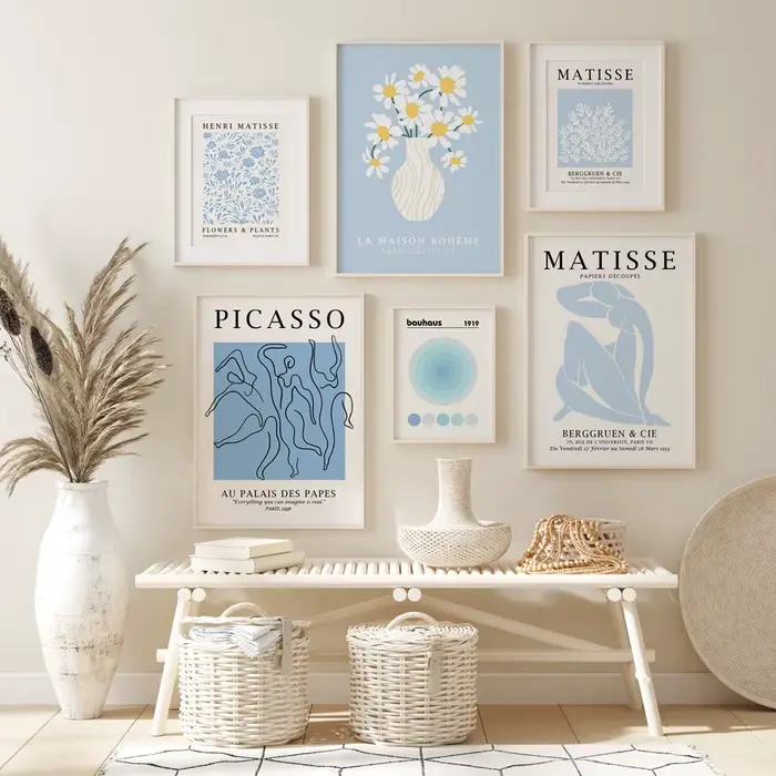 Affiches de marché aux fleurs bleues Henri Matisse