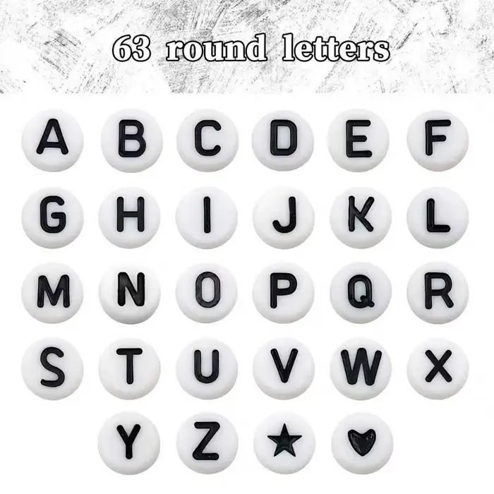 126 autocollants de lettres de l'alphabet