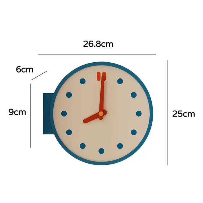 Horloge murale d'angle