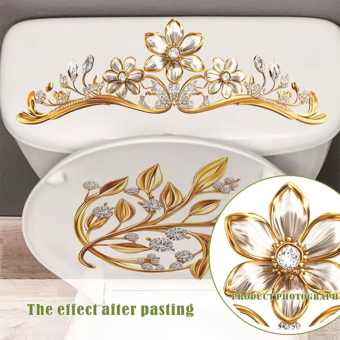 Autocollant mural auto-adhésif pour siège de toilette de salle de bains