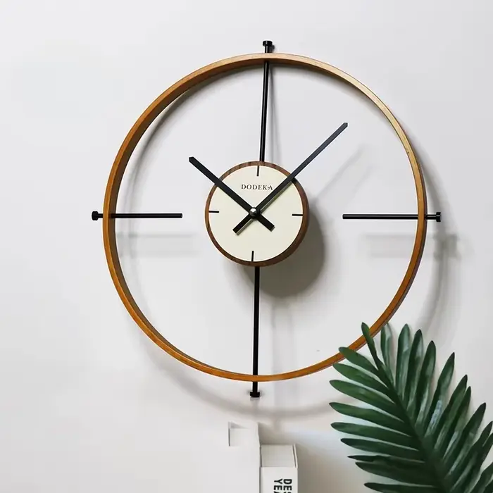 Horloge nordique, horloge murale de salon