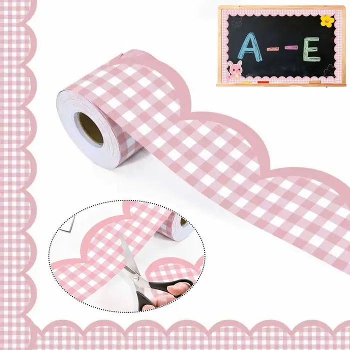 Nouvelles bordures autocollantes roses pour affiches