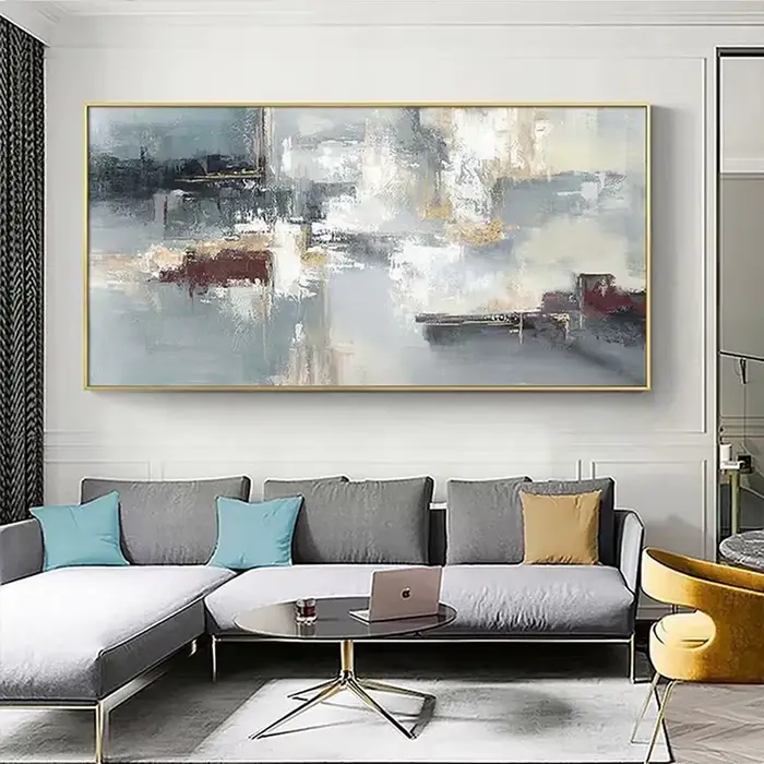 Peinture à l'huile sur toile paysage abstrait