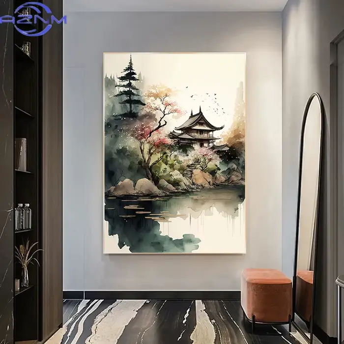 Affiche Paysage Zen Japonais AZNM