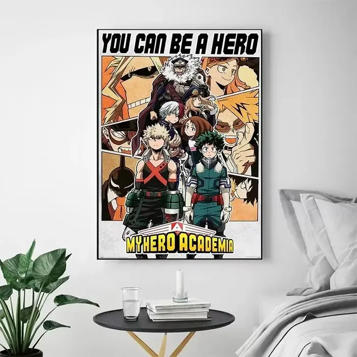 Affiche de dessin animé japonais My-Hero-Academia