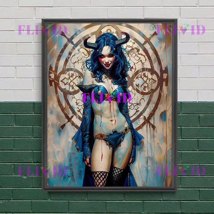 Lilith démon princesse sorcière sombre esthétique Art affiche impression décor à la maison