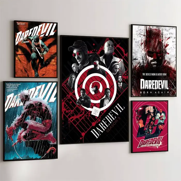 Affiche de film Cool Man D-Daredevil en papier blanc