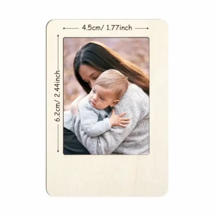 Cadres photo en bois DIY avec autocollants