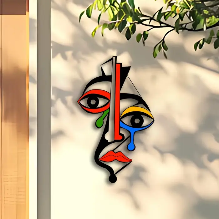 Art mural en métal inspiré de Picasso