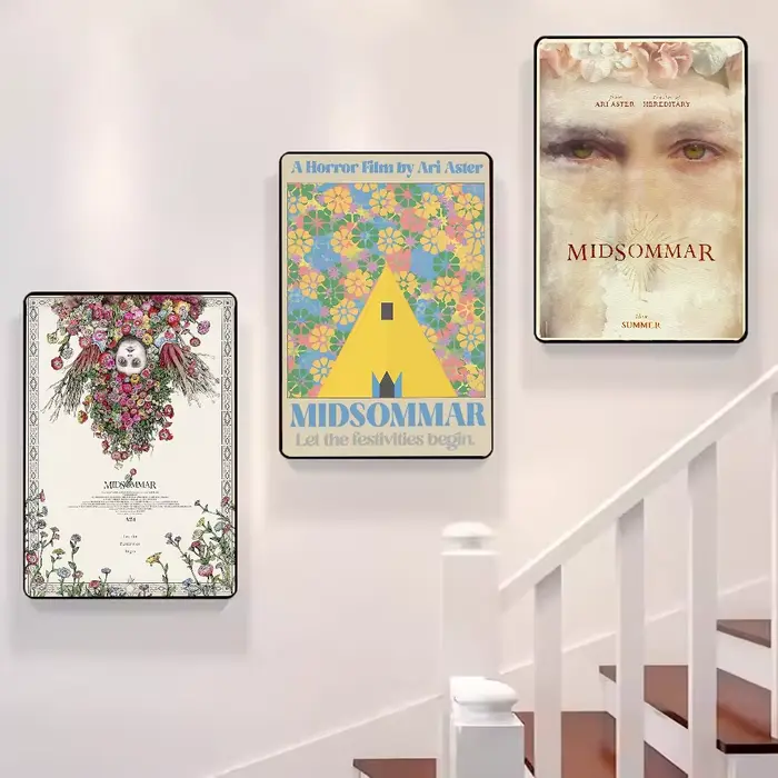 M-midsommar film d'horreur tv affiche HD art collant mur étanche maison salon chambre bar décoration esthétique