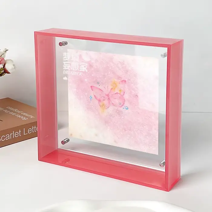 Cadre Photo flottant en acrylique de couleur superbe